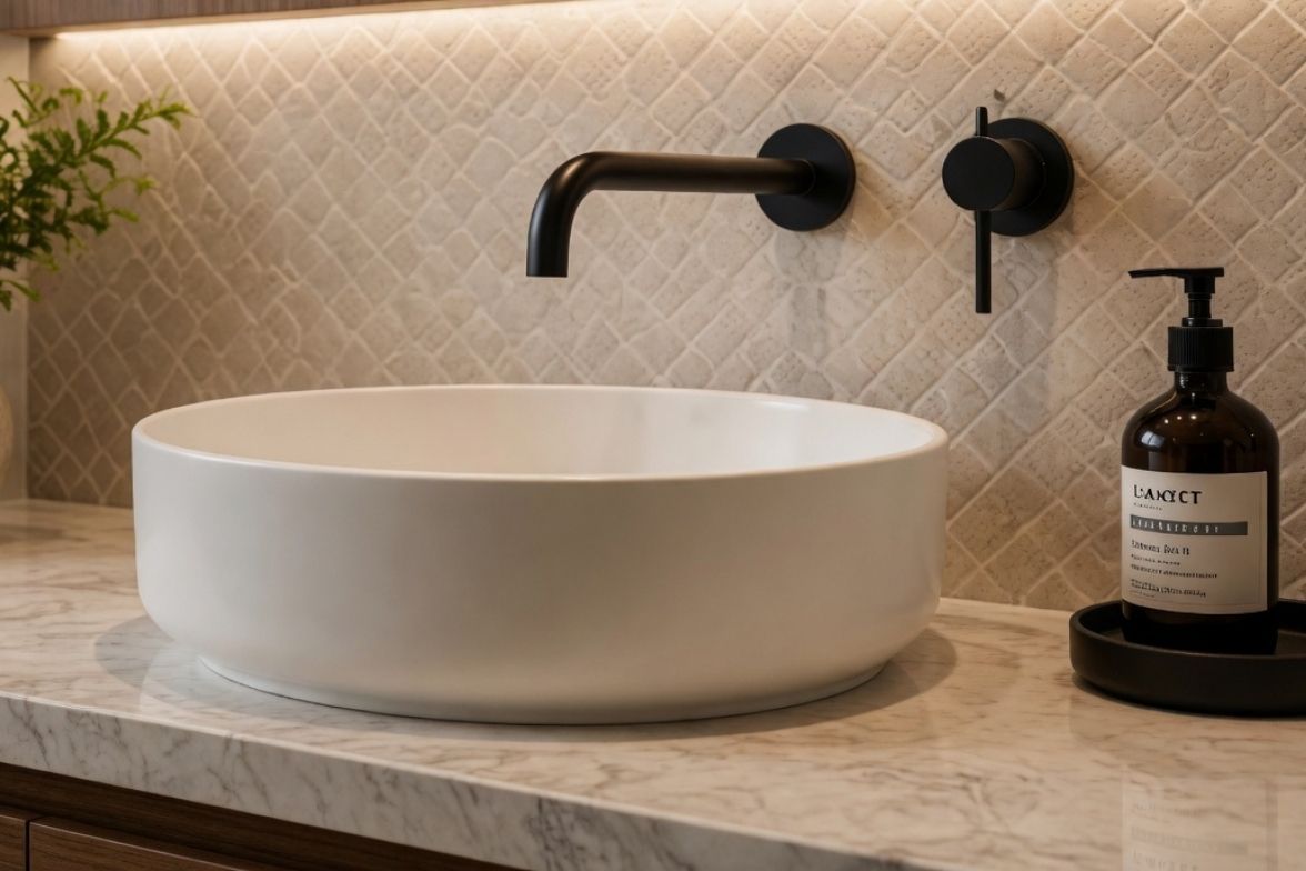 Vanity close up - Bathroom renovations by Gold Coast Bathrooms & Decks